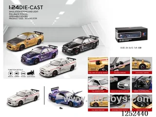 1:24 pull back alloy car