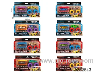 1:64 Alloy Free Wheel Container Trailer (8 Mixed)