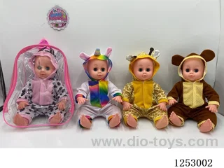 14 inch doll with 4 sound in PVC bag