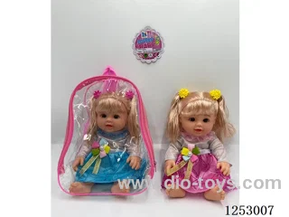13 inch doll with 4 sound in PVC bag