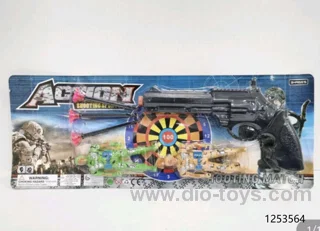 Soft bullet gun in blister