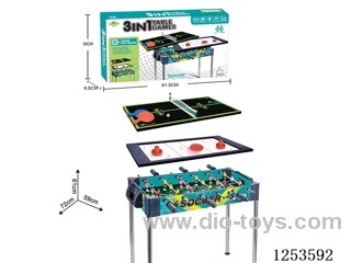 3-in-1 Round-Leg Table Tennis Table