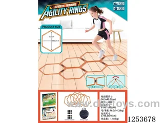Large Hexagonal Fitness Ring (Orange)