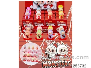 Flocked model blind bag doll