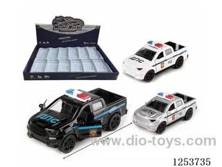 1:32 alloy pull back car (Ford pickup truck) Russian police car