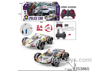 2.4G 5ch RC stunt car with light included battery