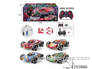 2.4G 5ch RC stunt car with light included battery