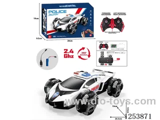 2.4G 1:16 5ch RC stunt car with light included battery