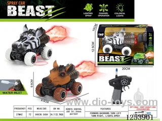 1:43 4ch rc car with light/spray not included battery