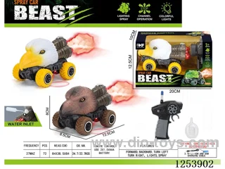 1:43 4ch rc car with light/spray not included battery