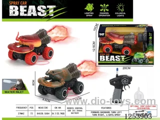 1:43 4ch rc car with light/spray not included battery