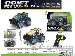 2.4G rc stunt car with light included battery
