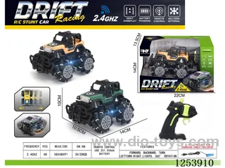 2.4G rc stunt car with light included battery