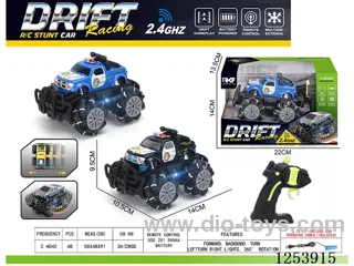 2.4G rc stunt car with light included battery