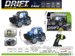2.4G rc stunt car with light included battery