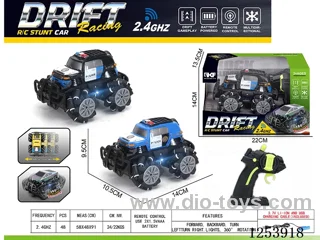 2.4G rc stunt car with light included battery