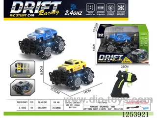 2.4G rc stunt car with light included battery