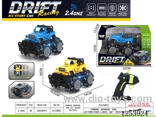 2.4G rc stunt car with light included battery