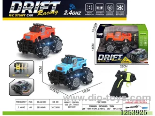 2.4G rc stunt car with light included battery