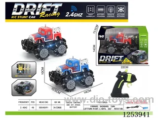 2.4G rc stunt car with light included battery
