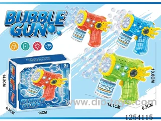 Mecha Bubble Gun Series-10 holes electric bubble gun (one light) not included battery