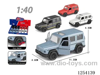 1:40 pull back alloy car 6 colours mixed 12PCS (single price)