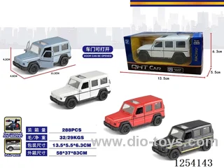 1:36 pull back alloy car 6 colours mixed