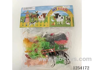 Farm Set (6pcs 3.5 inch + 2 Trees + 4 Grasses)