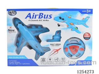 4ch rc airplane W L/M included battery 2 colors