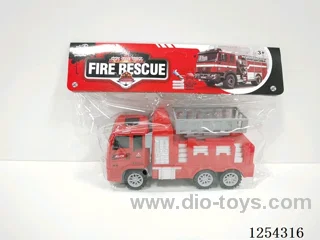 Inertia fire truck with action