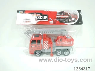 Inertia fire truck with action