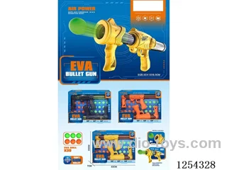 Double-handed air gun with 30 pellets, 2 pieces, assorted colours