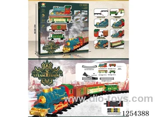 Classic Steam Electric Railway Train (Christmas model) W L/M/spray/songs not included battery
