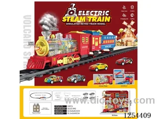 Classic Steam Transparent Colour Wheel Electric Railway Train W L/M/spray/ejection not included battery