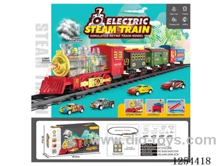 Classic Steam Transparent Colour Wheel Electric Railway Train W L/M/spray/ejection not included battery