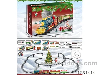 Classic Steam Electric Railway Train (Christmas model) W L/M/spray/songs not included battery