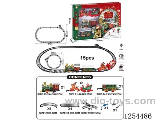 Classic Rechargeable Railway Train (Christmas model) W L/M/songs included battery