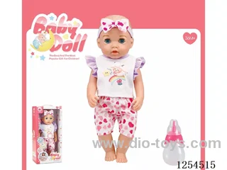 14 inch drinking and peeing doll ( vinyl head hands and feet / body blowing / with IC,24 sound ) included battery