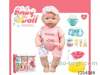 12 inch blown bottle body doll + accessories