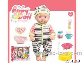 12 inch blown bottle body doll + accessories