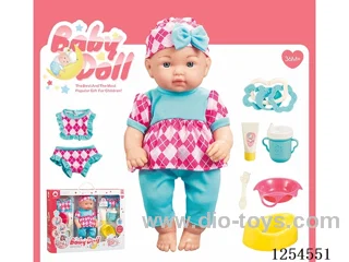 12 inch blown bottle body doll + accessories