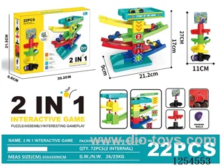 Ball bearing track + sliding track 22PCS