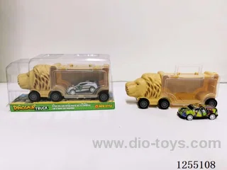 Free-wheel Animal Car Set (with pull back car)