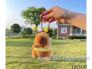 Bee Capybara (Plastic Keyring)