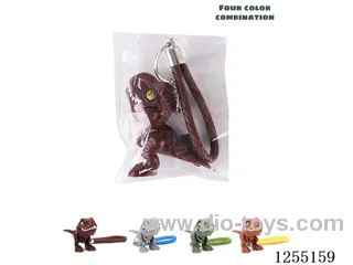 Finger-Nibbling Dinosaur Keychain