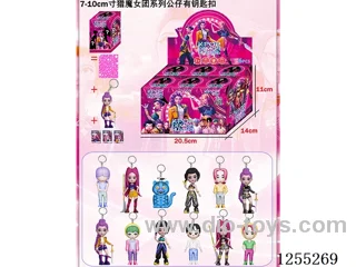 7-10cm Witch Hunters Series Doll Keychain + Card 6 Blind Boxes/Display Box
