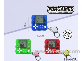 Tetris Game Console Keychain Bell Pendant