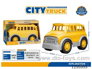 Wheat straw school bus