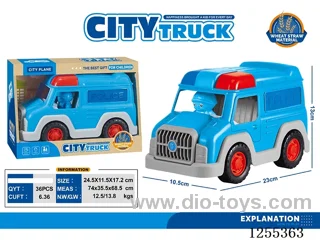 Wheat straw police car
