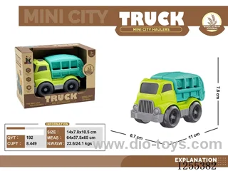 Mini straw cartoon sanitation vehicle